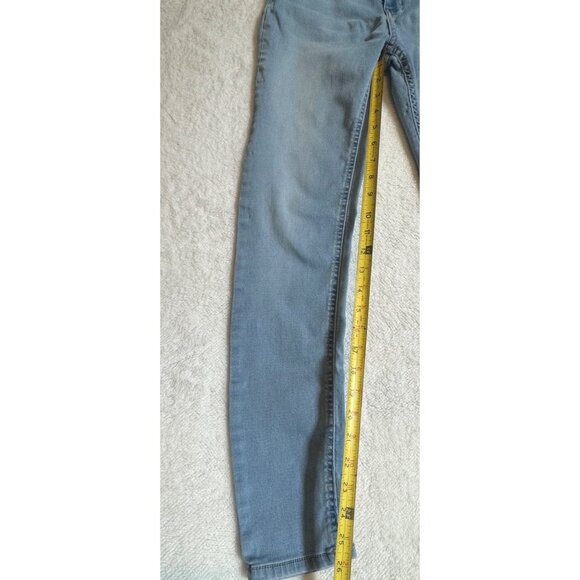 Jordache Skinny Jeans Girls Size 16 Light Wash Distressed Bootcut - Picture 4 of 9